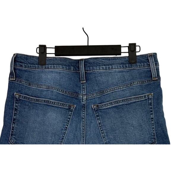 J. Crew High Waisted Cotton Distressed Raw Hem Cut Off Denim Shorts 30 Blue - Picture 5 of 15